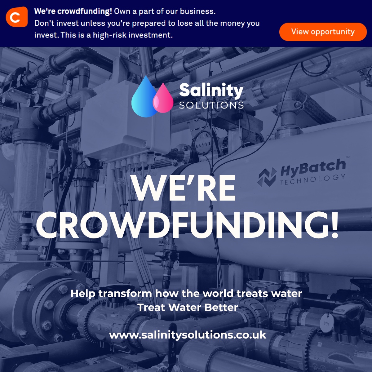 Salinity Solutions Investment Campaign Now Live